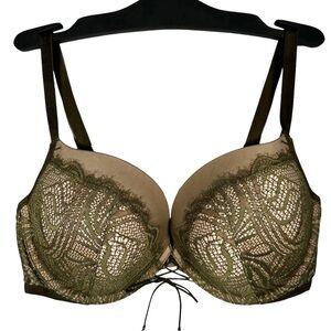 VICTORIA'S SECRET Tasseled Rhinestone Lace-up Bra
